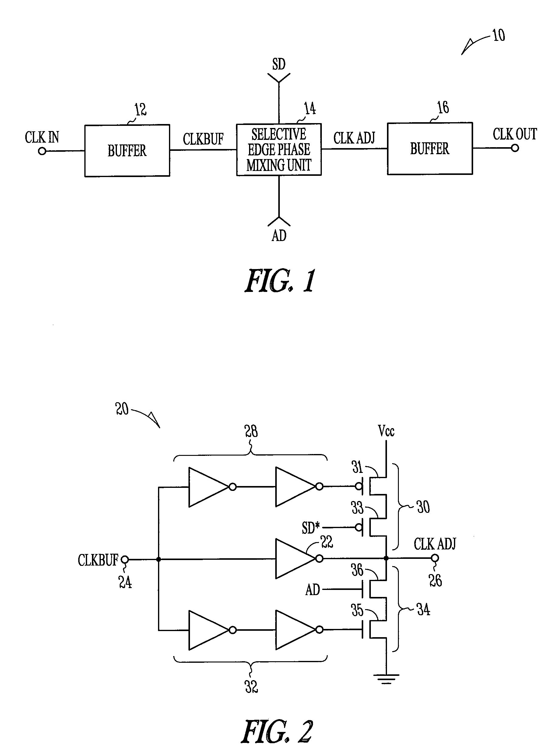 Selective edge phase mixing