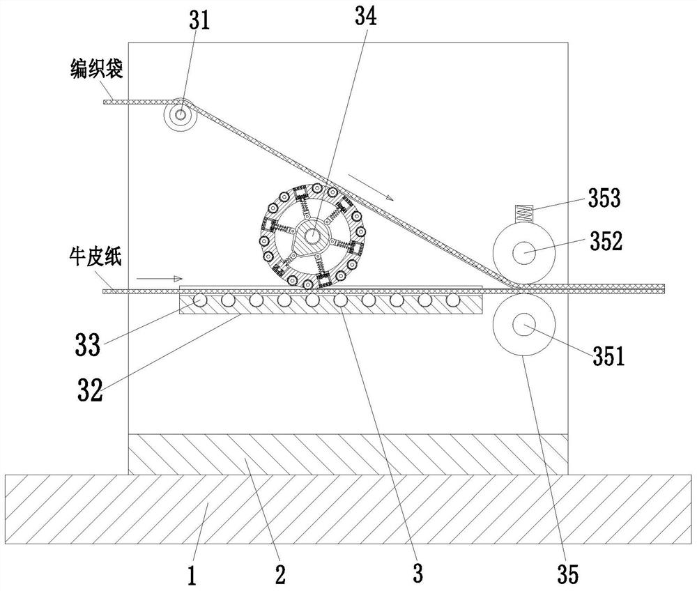 Preparation technology of paper-plastic composite woven bag