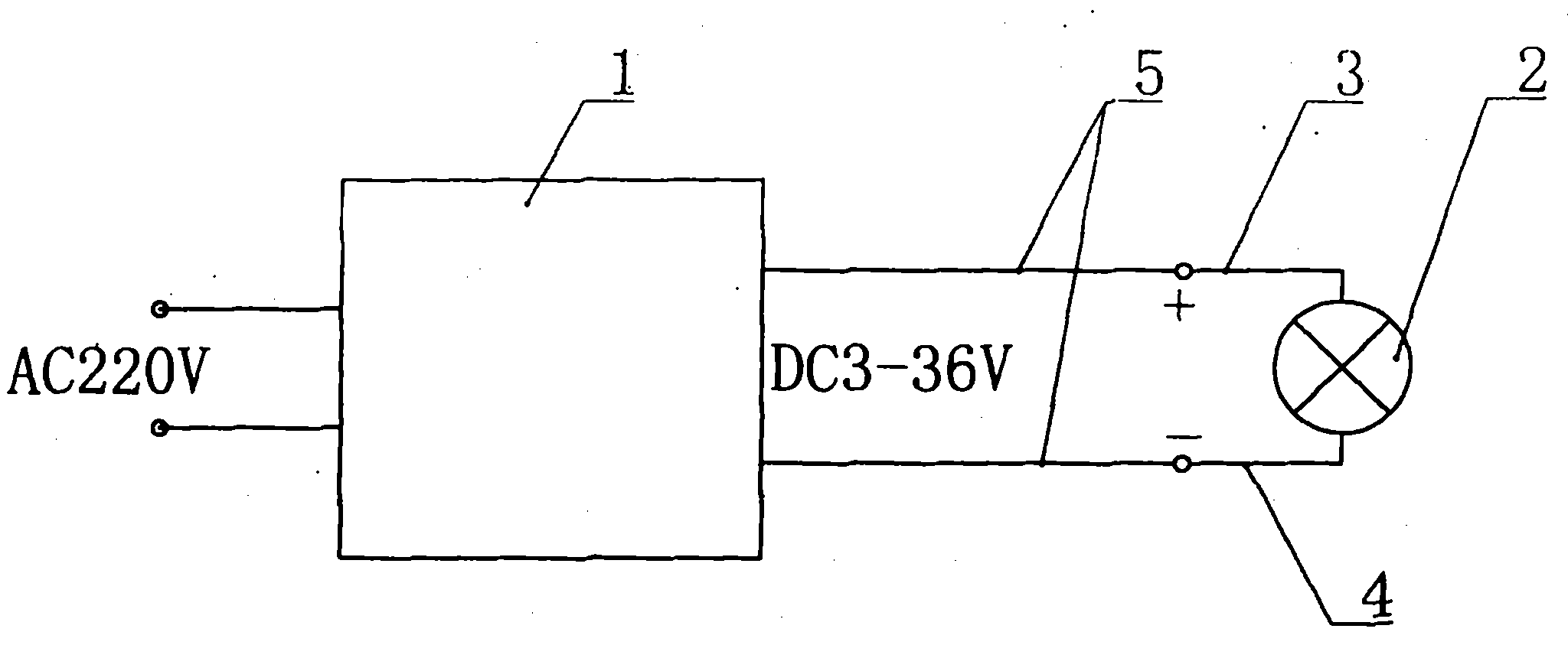 LED (Light Emitting Diode) light source with low voltage and energy saving