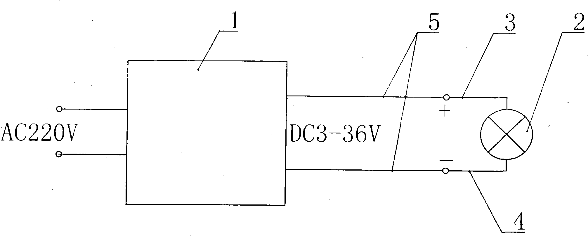 LED (Light Emitting Diode) light source with low voltage and energy saving