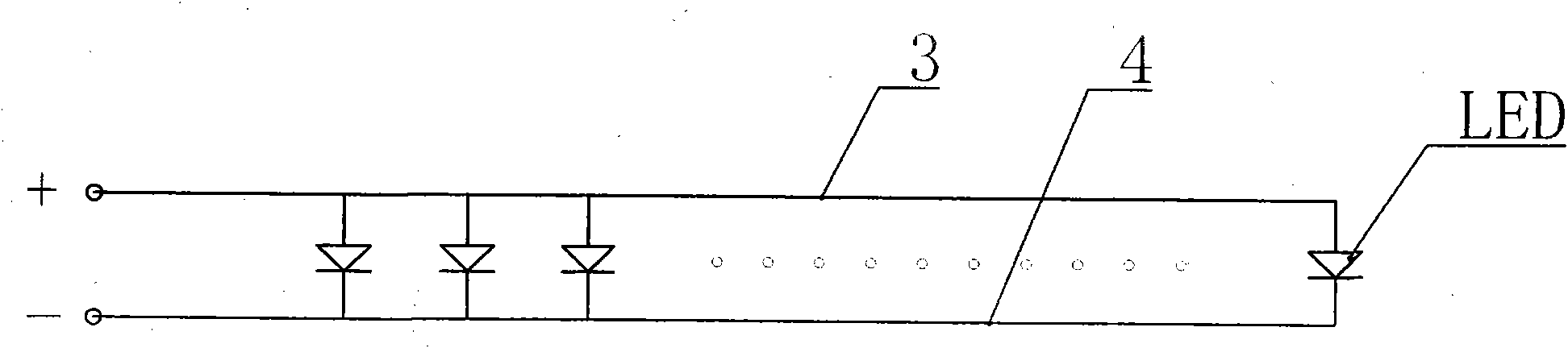 LED (Light Emitting Diode) light source with low voltage and energy saving