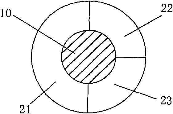 Insulated wire coded by entity color bars and preparation method thereof