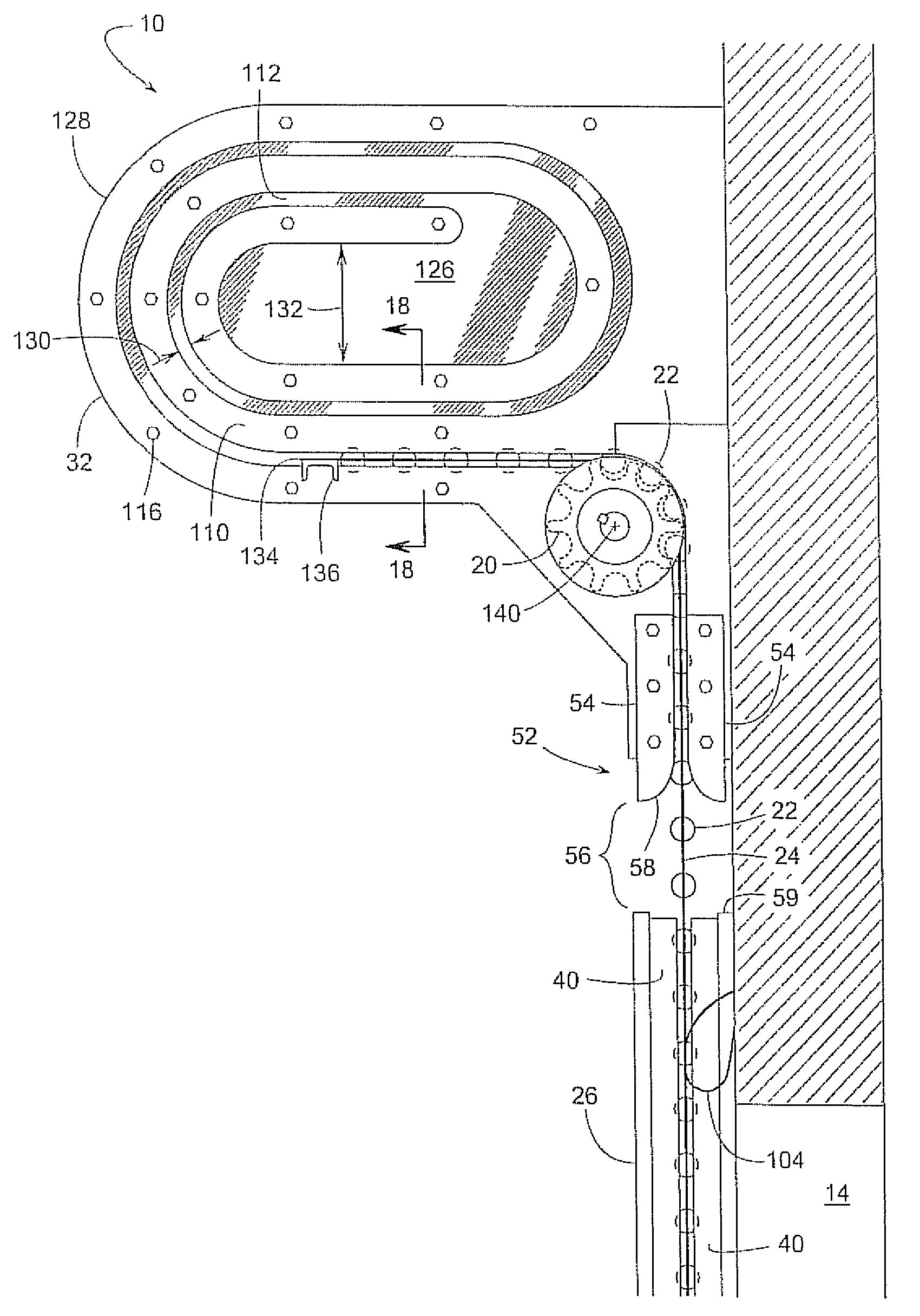 Track and guide system for a door