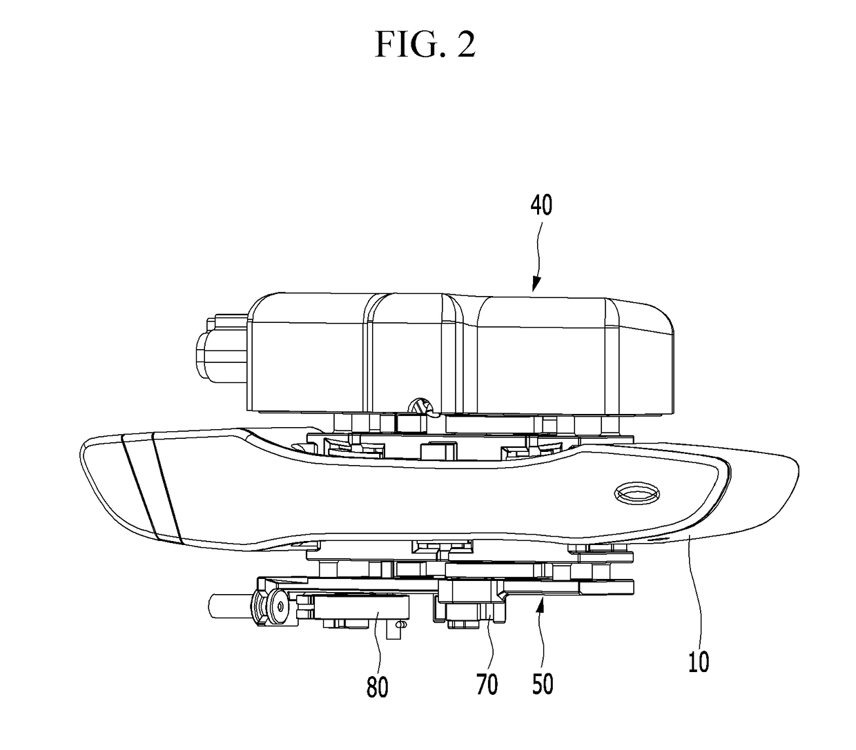 Retractable Outside Door Handle Assembly for Vehicle