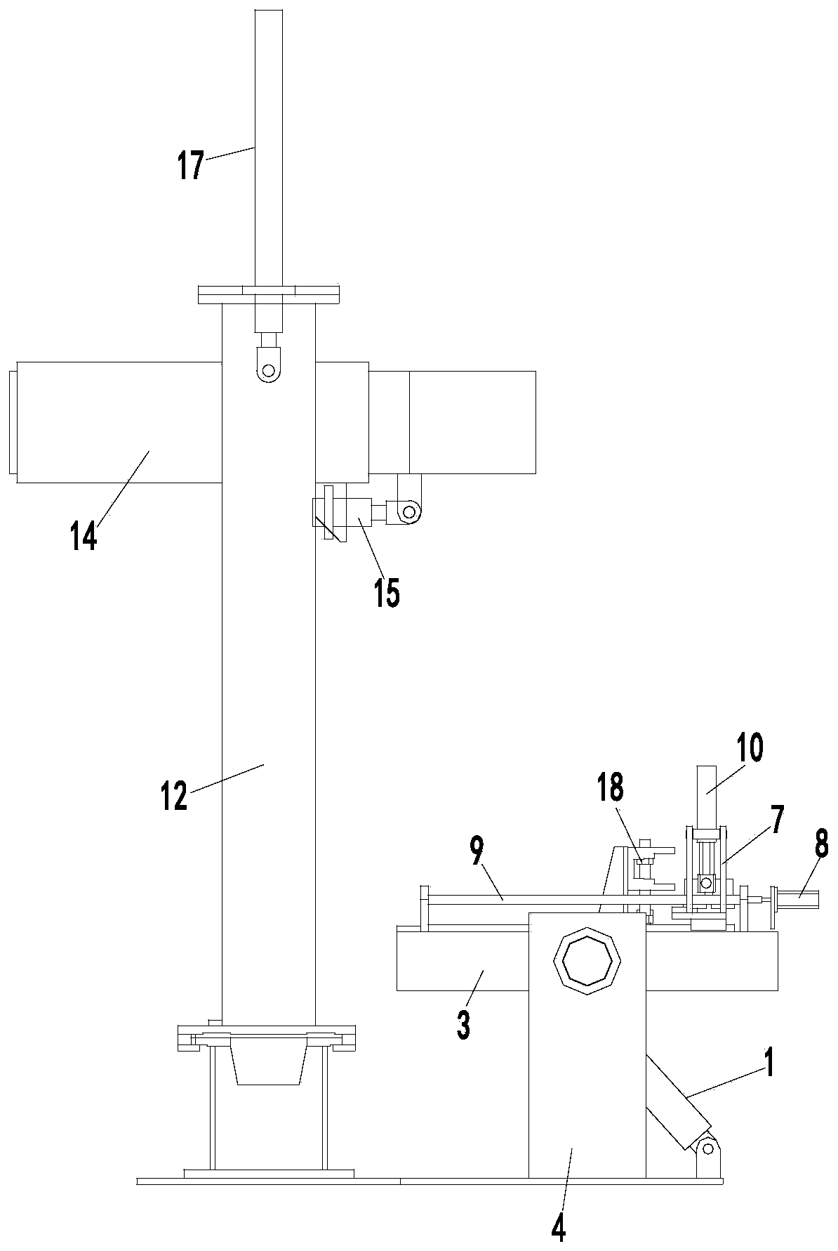 Piston rod assembling machine