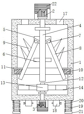 Stirring device for adhesive