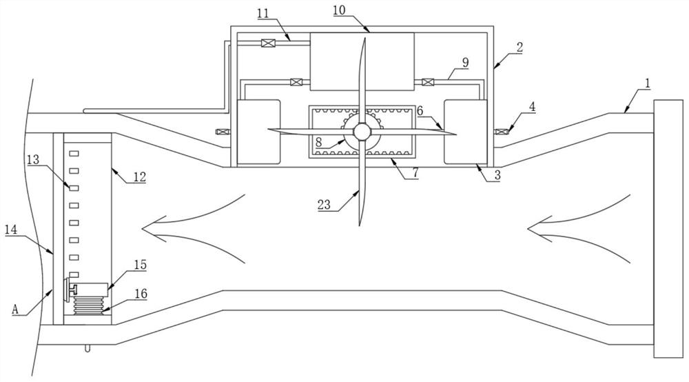 Silt prevention dredging system for underground pipeline of green city