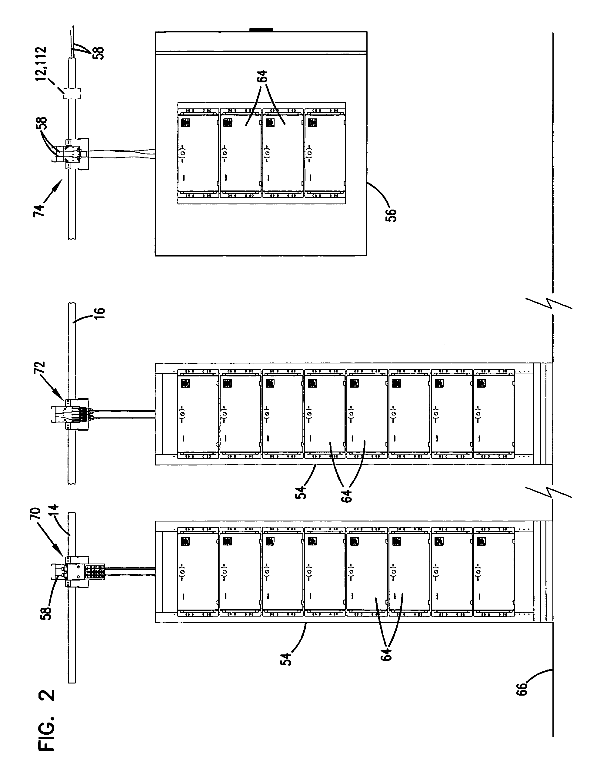 Lateral storage spool for overhead cable pathway