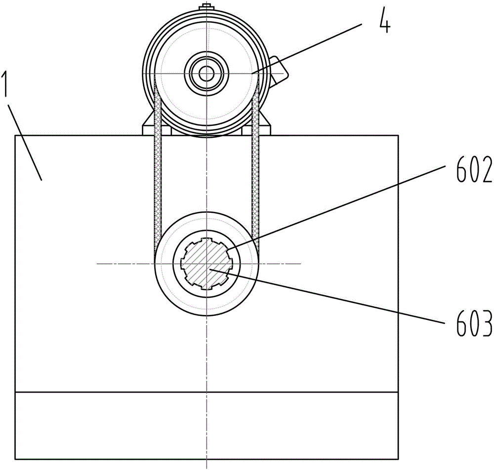 Pipe end flattening feeding structure