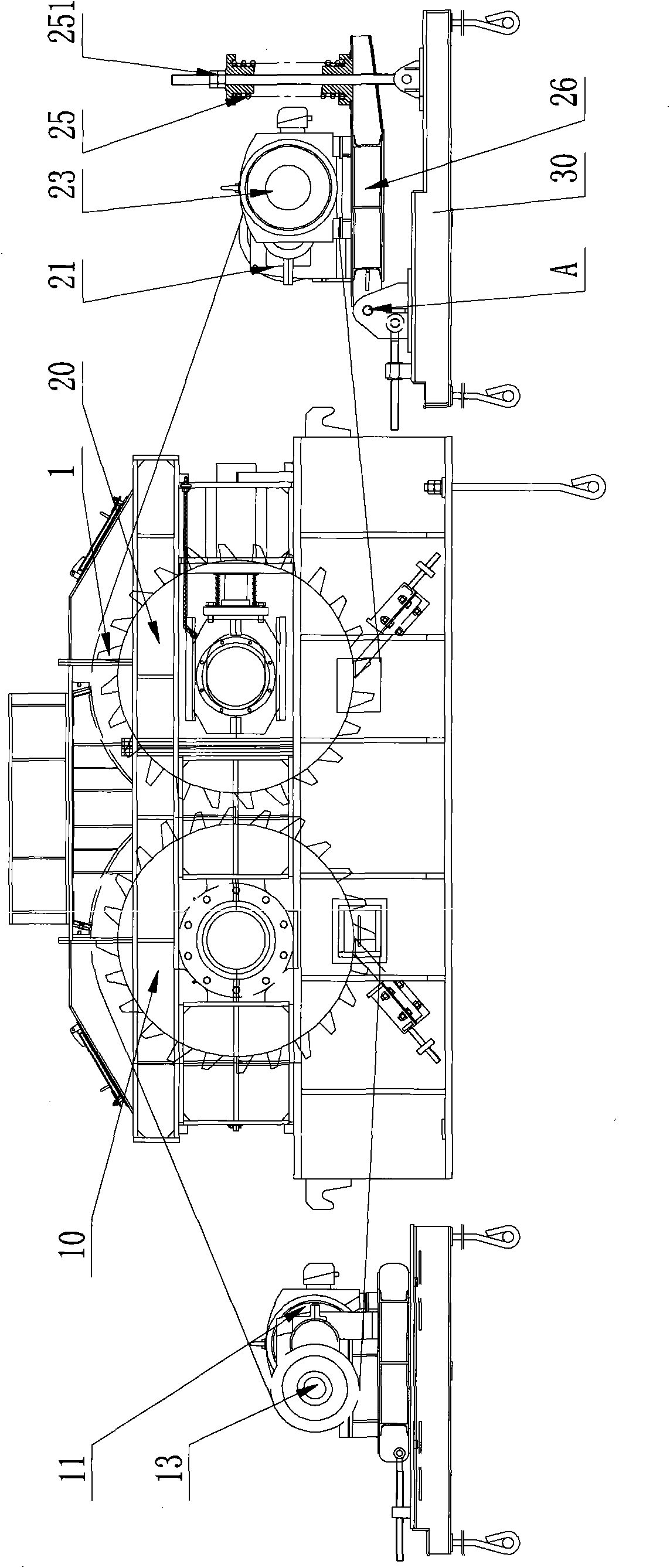 Double-geared roller clay crusher