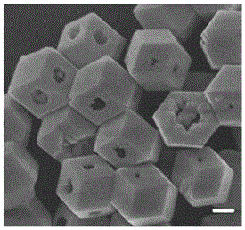 Rhombic hollow dodecahedron potassium phosphate noncrystal and synthesis method thereof