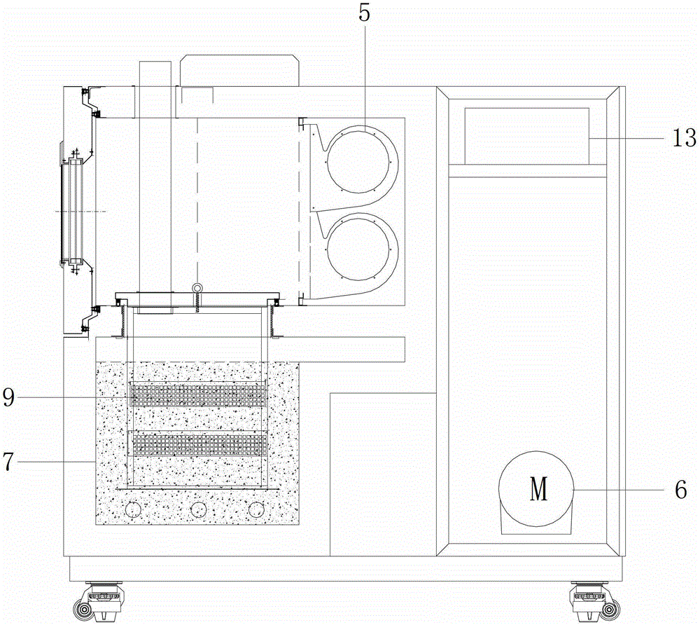 High-low temperature impact test box