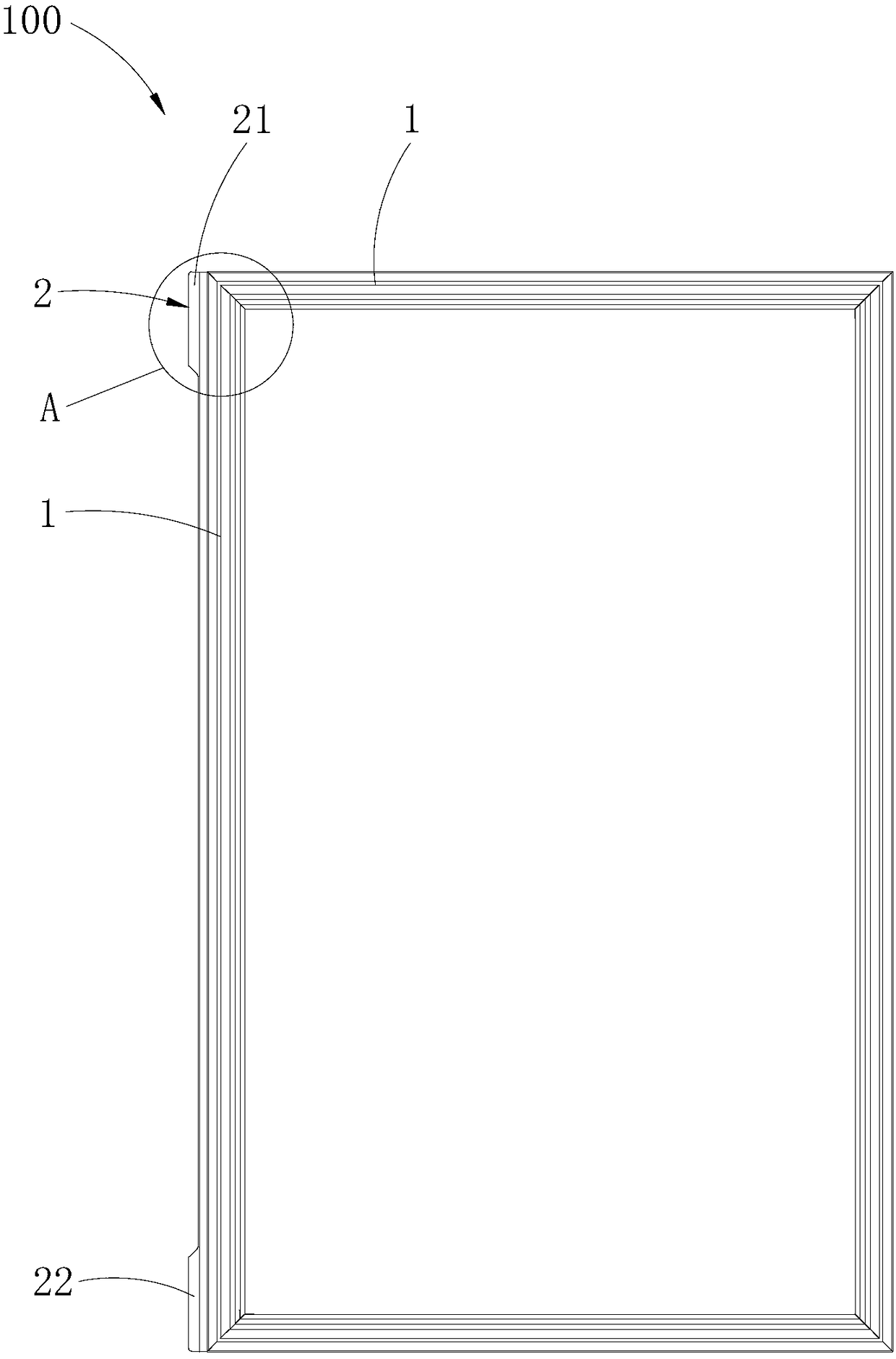 Refrigerator door seal and refrigerator