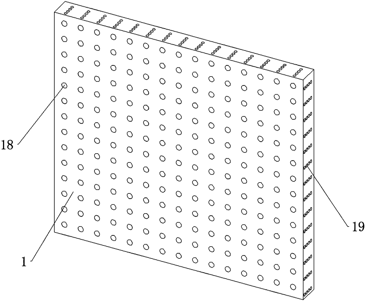 Building tile anti-hollowing drum repairing combined ball and construction method thereof