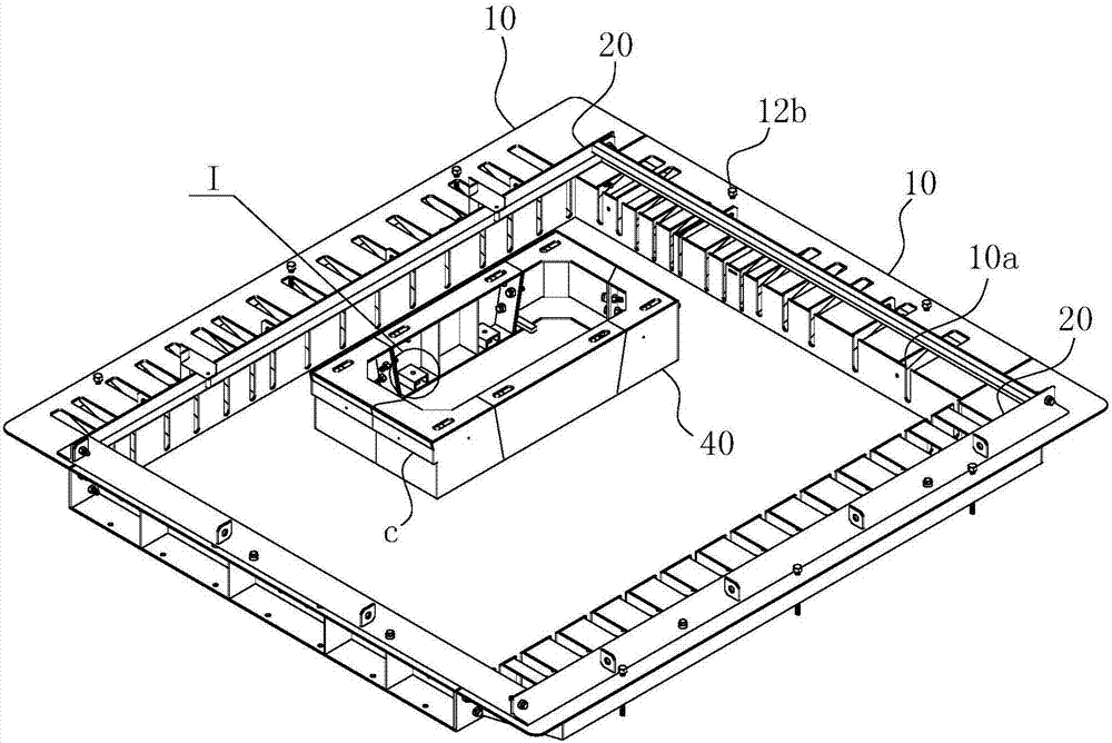 Quick-release-type PC wallboard mold with integral mold-in function of steel reinforcement framework