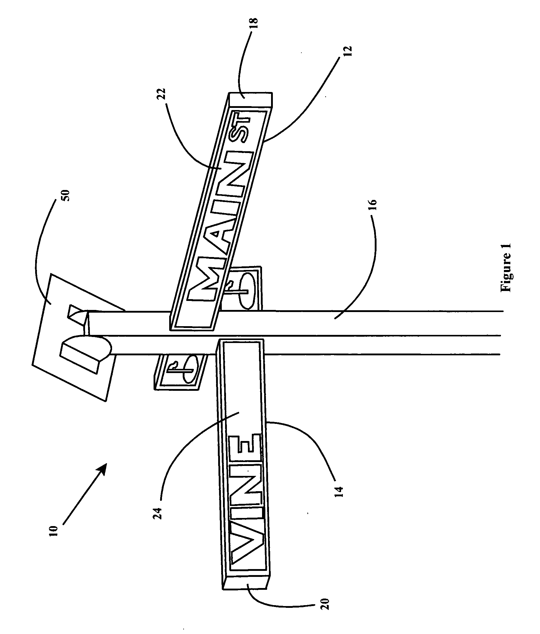 Self powered illuminated bi-directional street sign