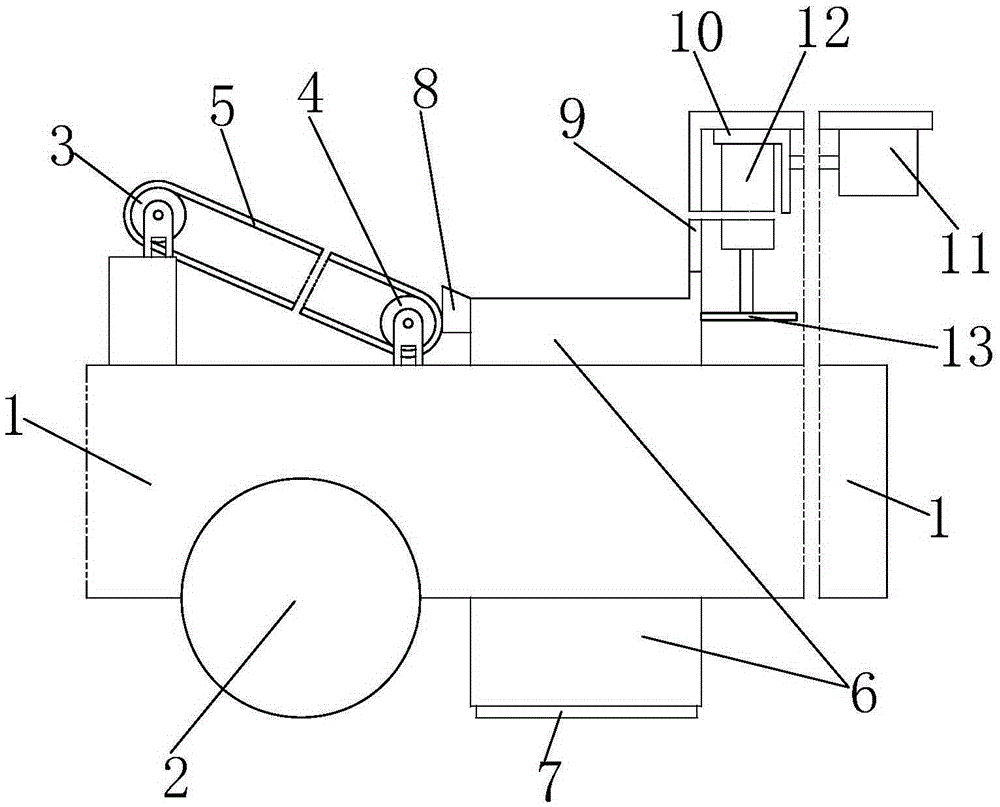 Positioning tile laying device for tile laying machine