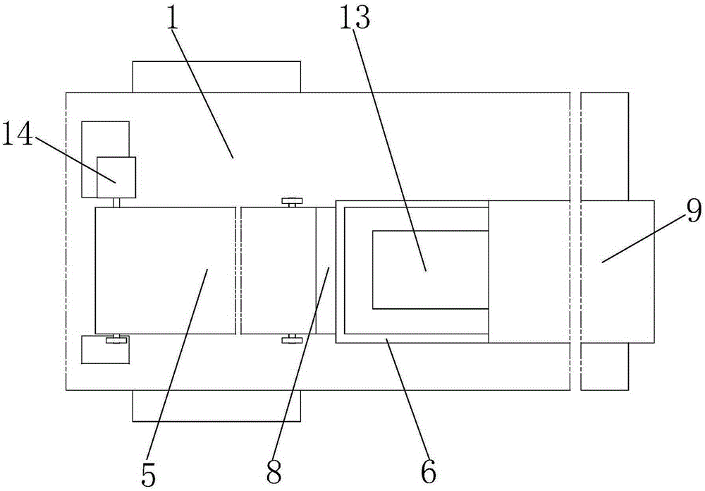 Positioning tile laying device for tile laying machine