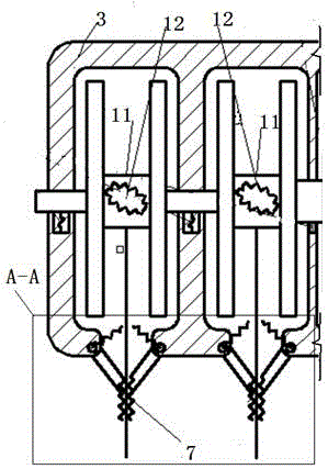 Rope decelerating and recycling structure for high-rise circulation escaping devices