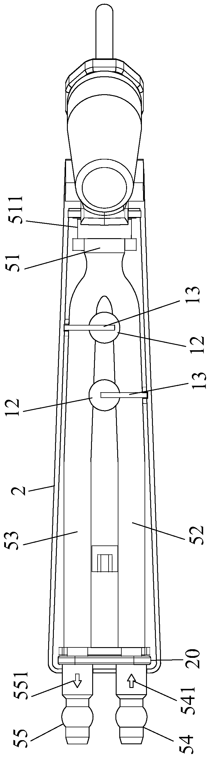 Normally-closed suction flusher for endoscopic surgery and using method thereof