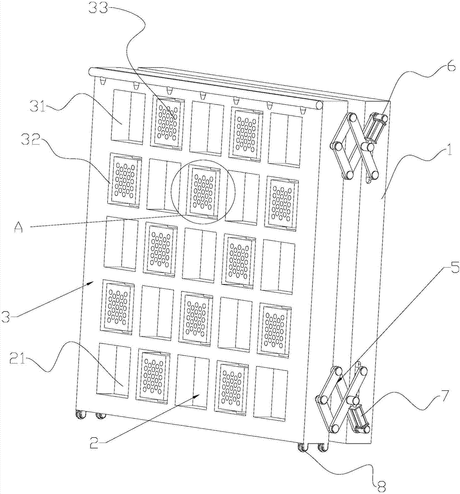 Wall body vertical greening system