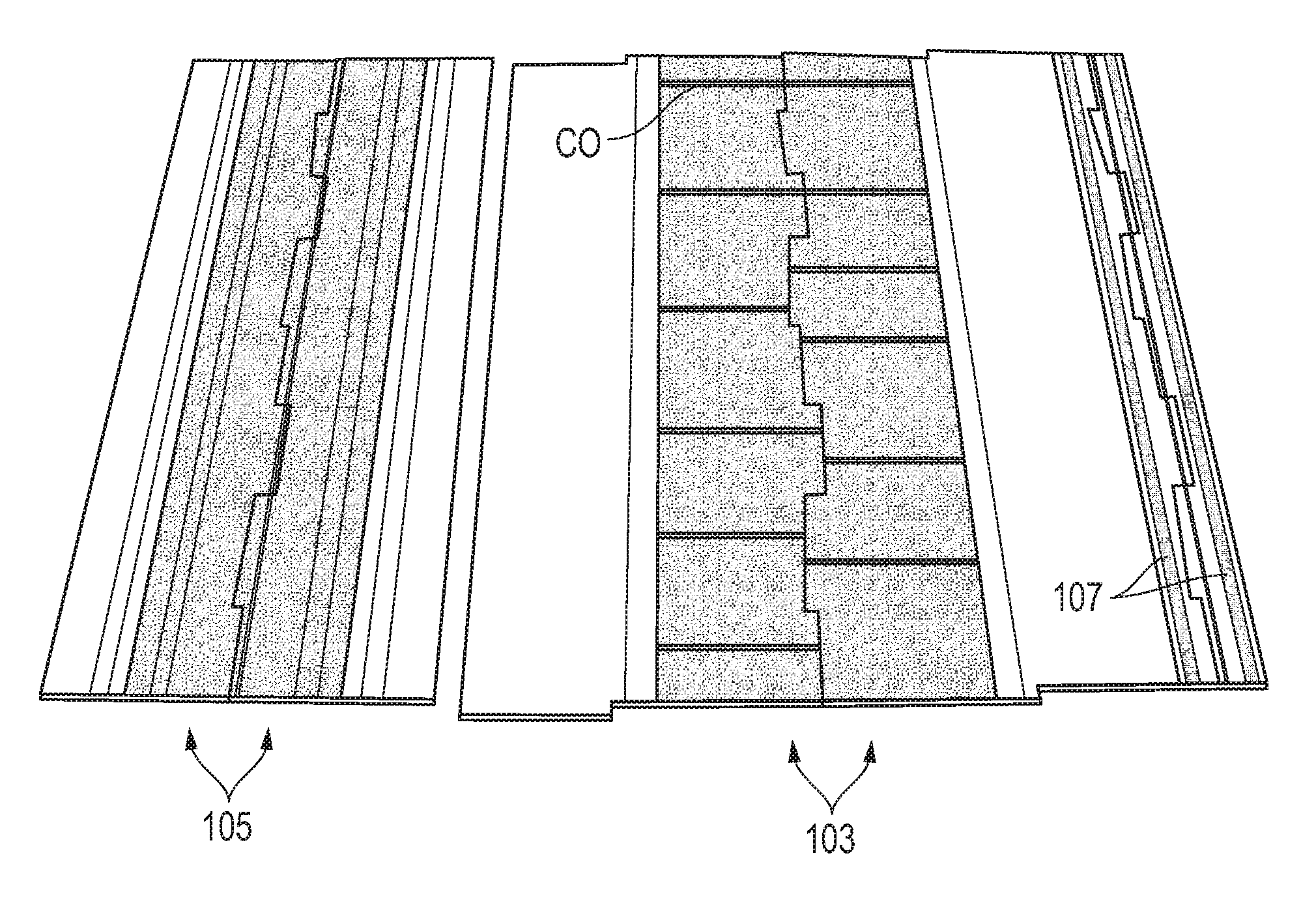 System, method and apparatus for wedge-shaped, multi-layer asphalt roofing