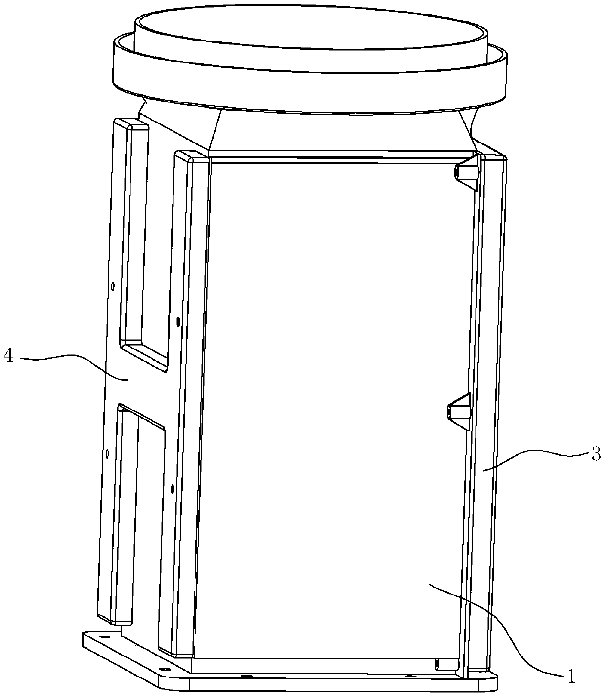 High voltage electrostatic oil fume purification device