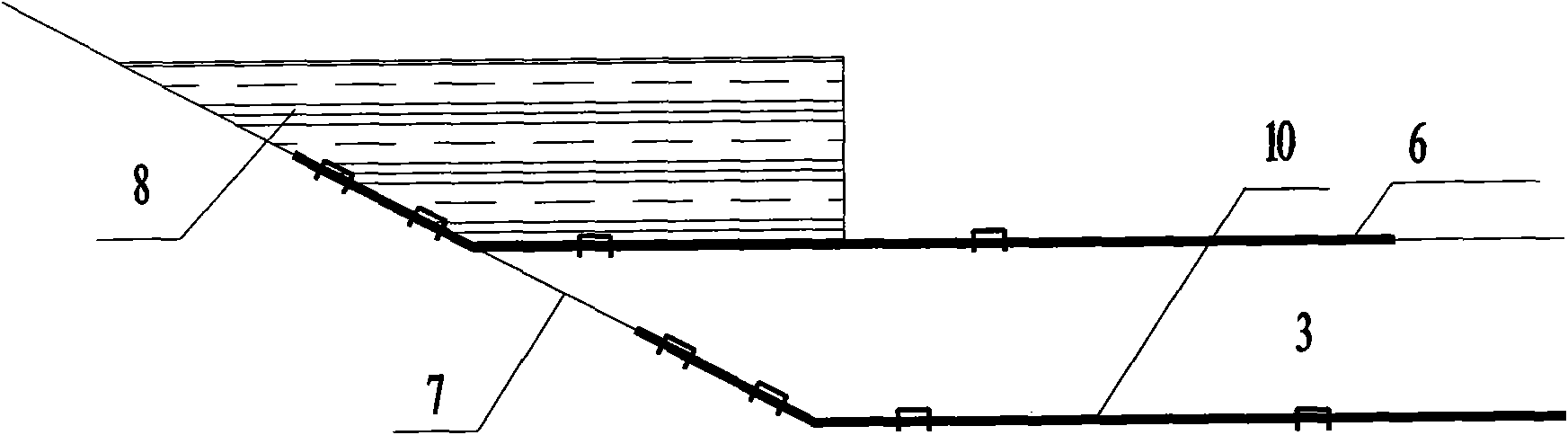 Method for treating expansive soil channel side slopes with geogrid