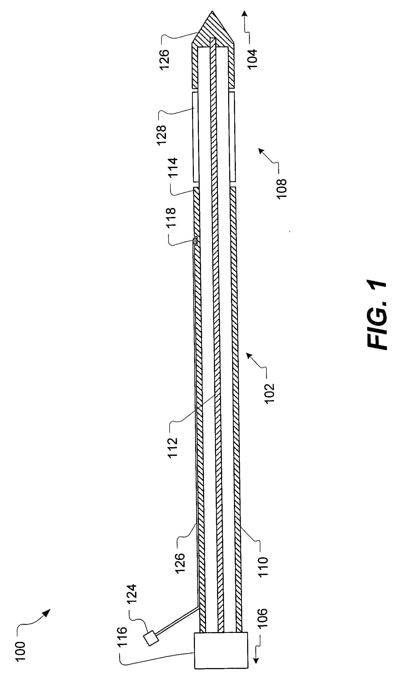 Microwave applicator with margin temperature sensing element