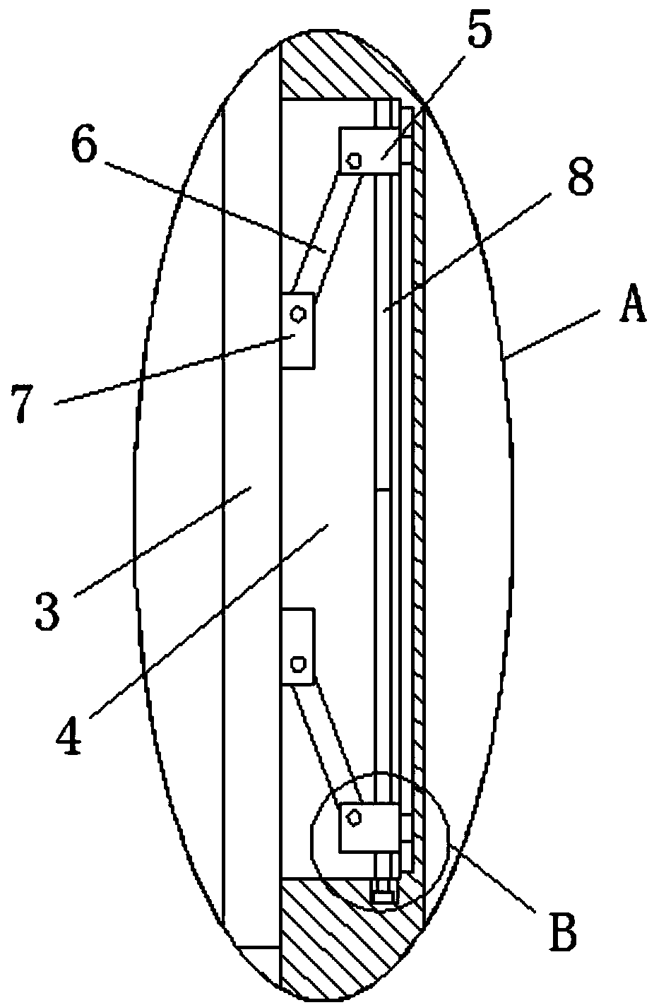 Variable-diameter gynecological endoscopic examination device