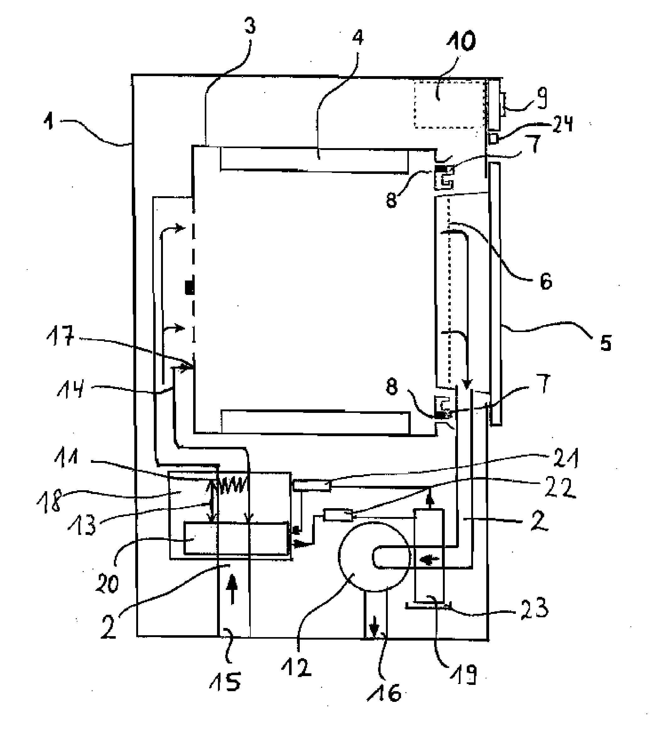 Dryer with a heat pump and an electrical heating element and also a method for its operation