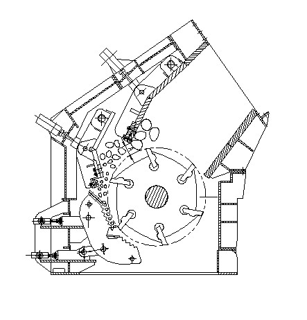 Lining plate device for impact plate of impact crusher