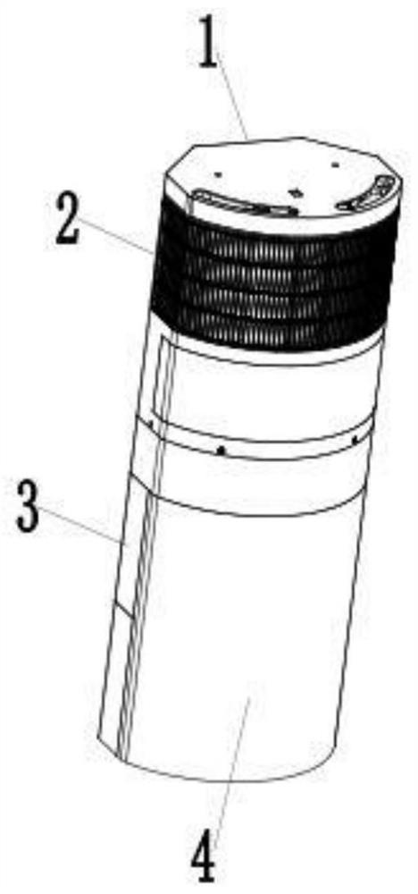 Corner hanging type air conditioner