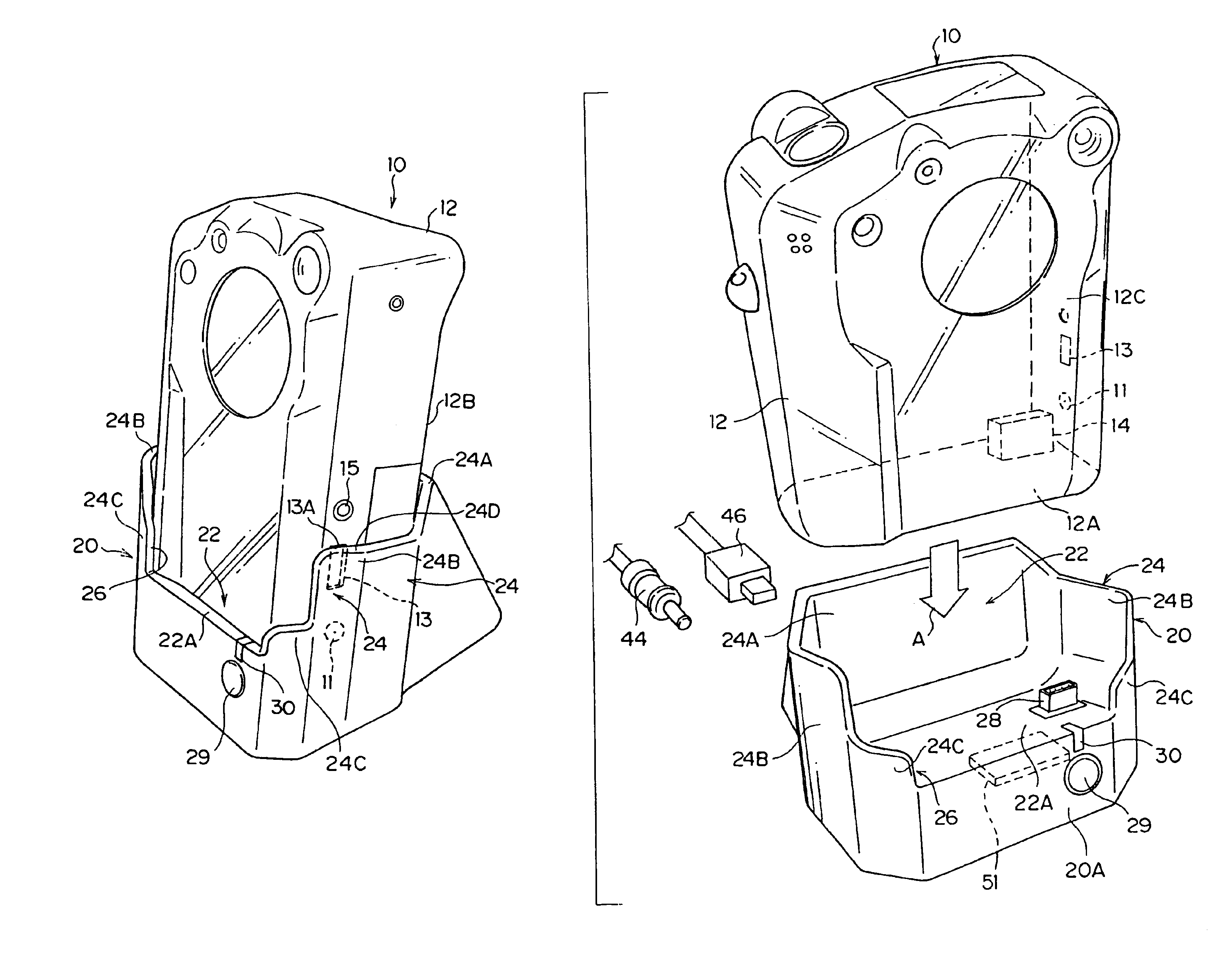 Cradle for digital camera