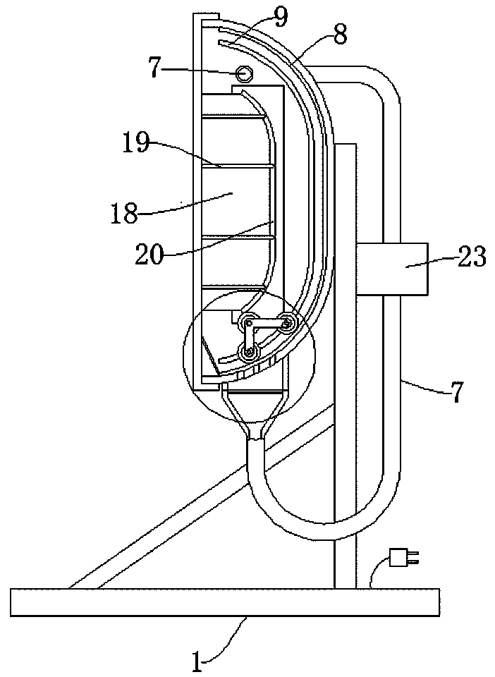 A pantograph carbon sliding plate grinding and vacuuming device and using method thereof