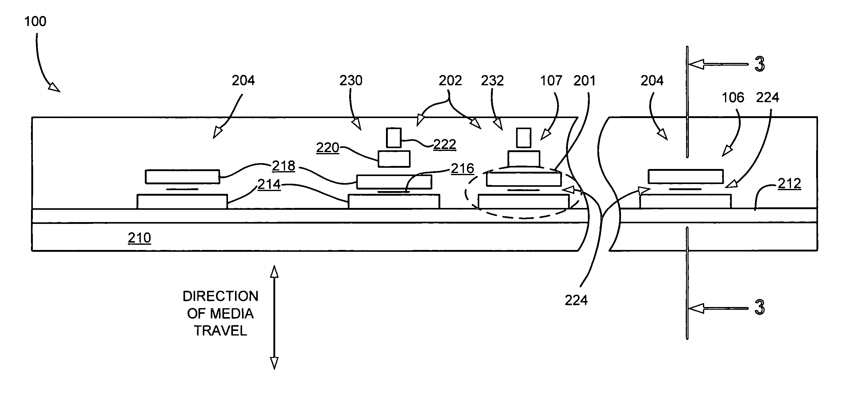 Magnetic head having selectively defined reader gap thicknesses