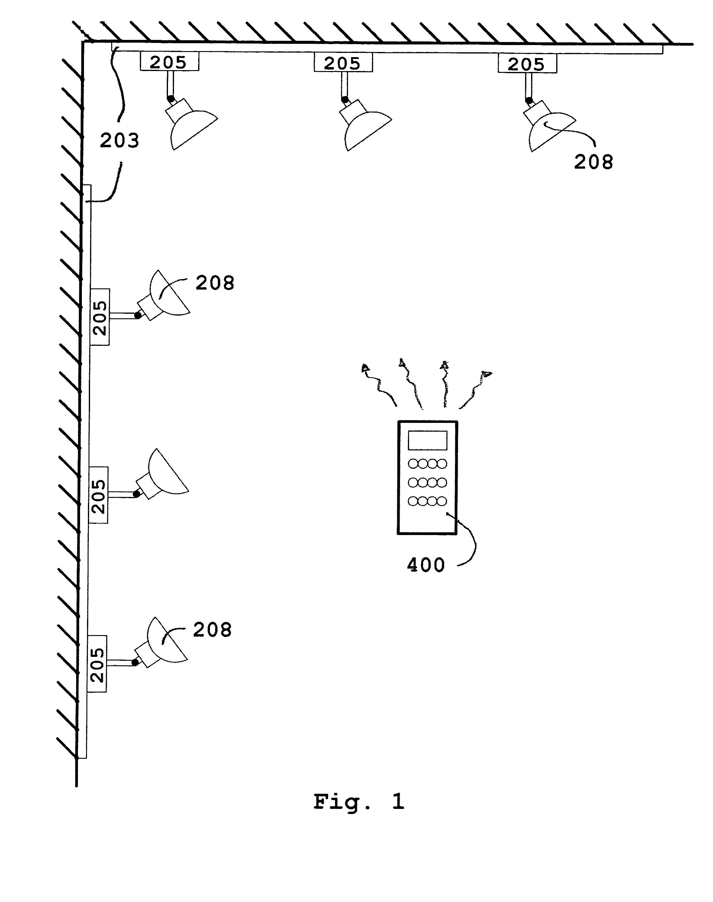 Remote controlled intelligent lighting system