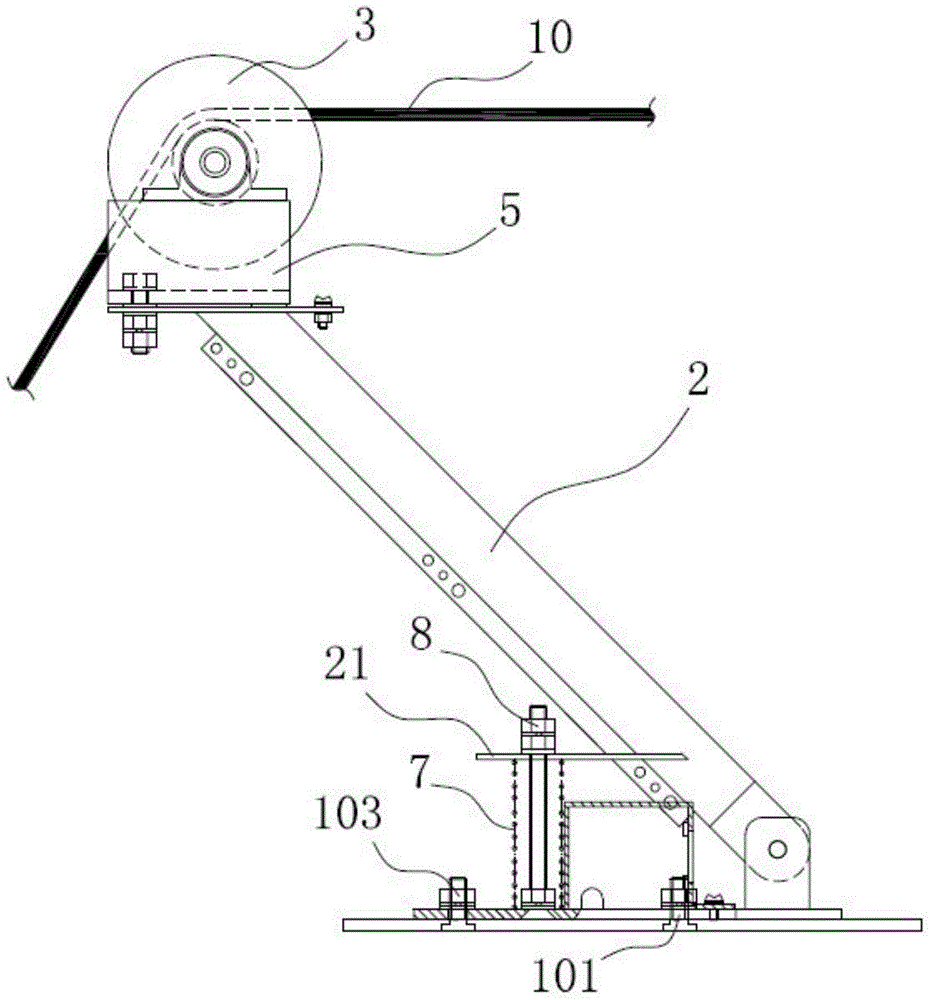 Vibration blunt depth measuring device