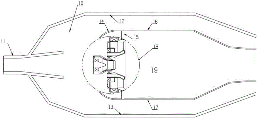 Multilevel rotational flow combined type air atomized fuel nozzle device and control method thereof