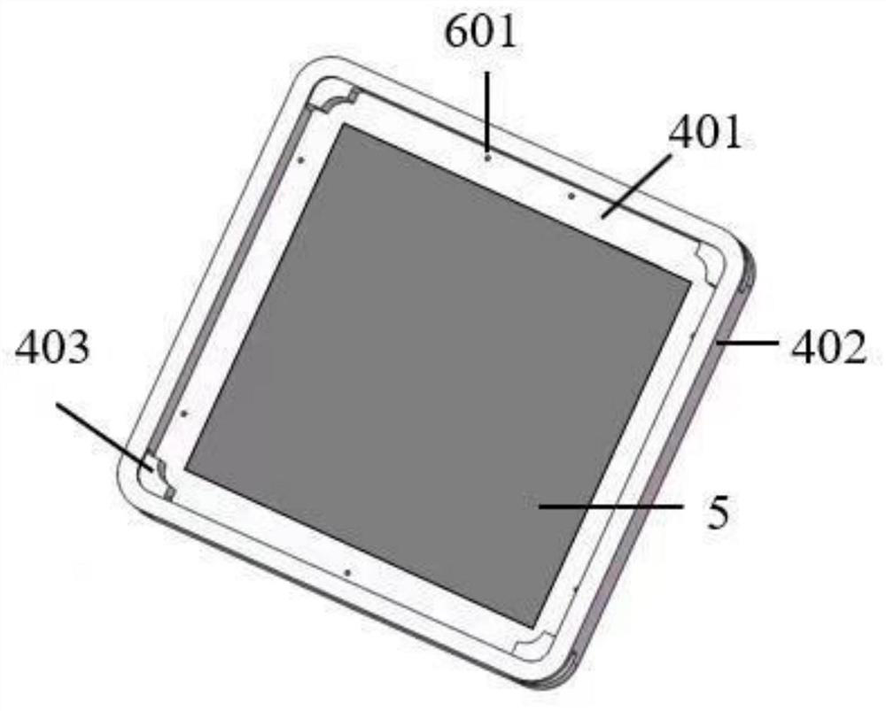 An integrated narrow-frame photodetector and method of making the same