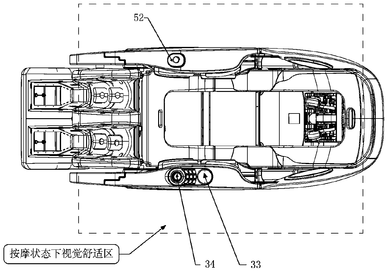 Application method and equipment of multifunctional massage chair with intelligent cinema system