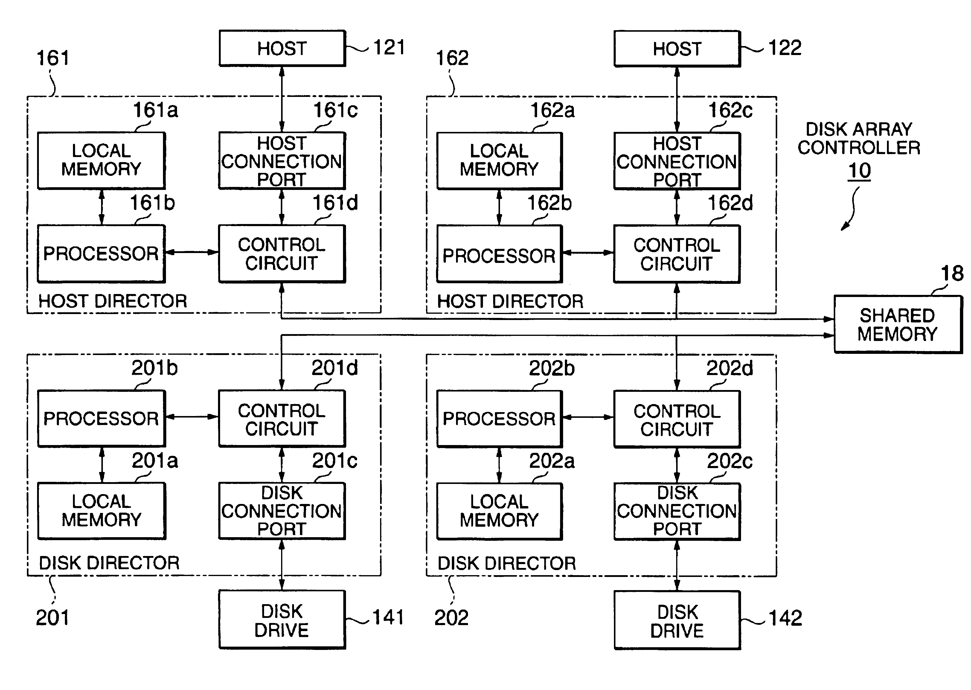 Disk cache control for servicing a plurality of hosts