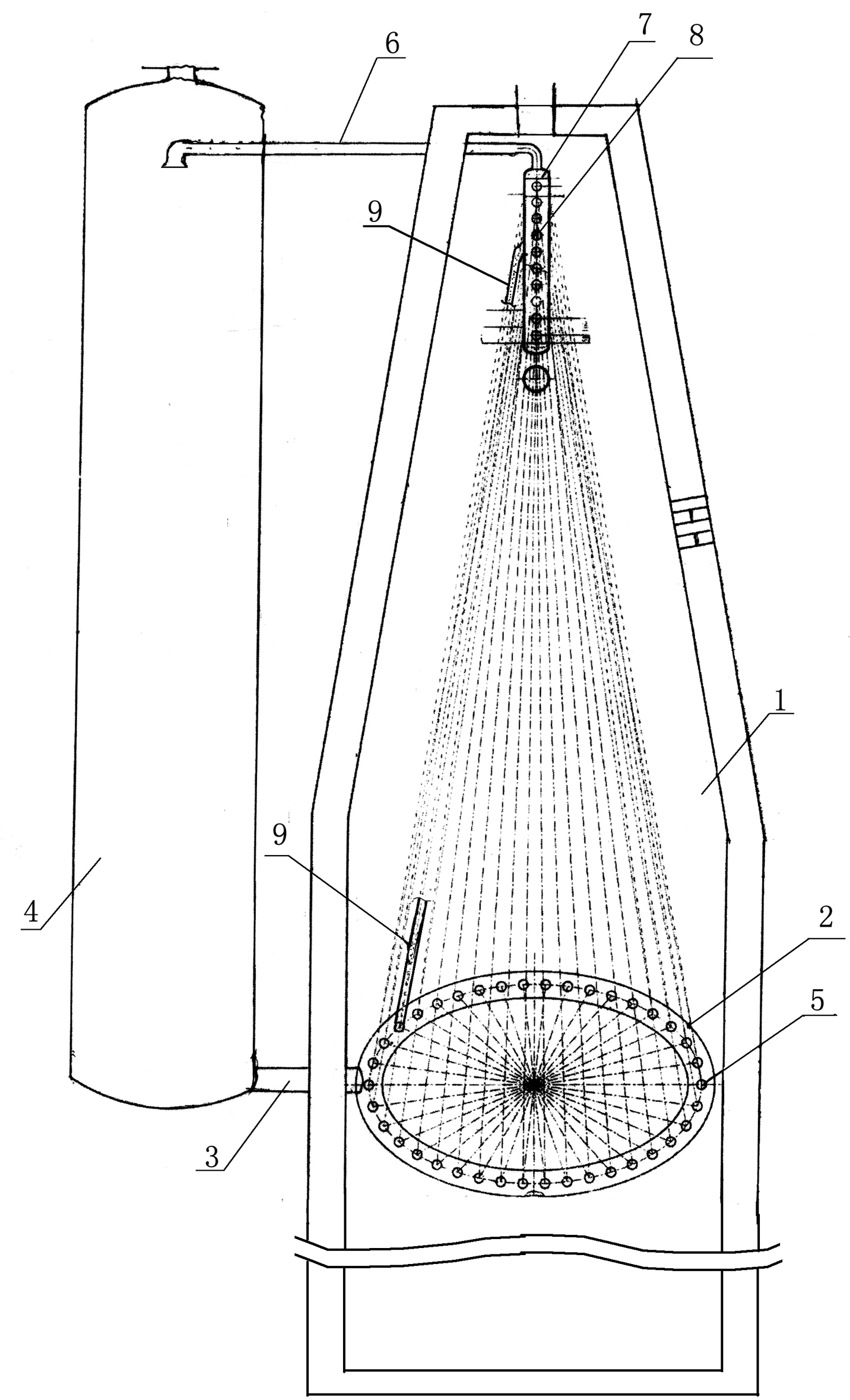 High-pressure hydrolysis self-circulating device for oil