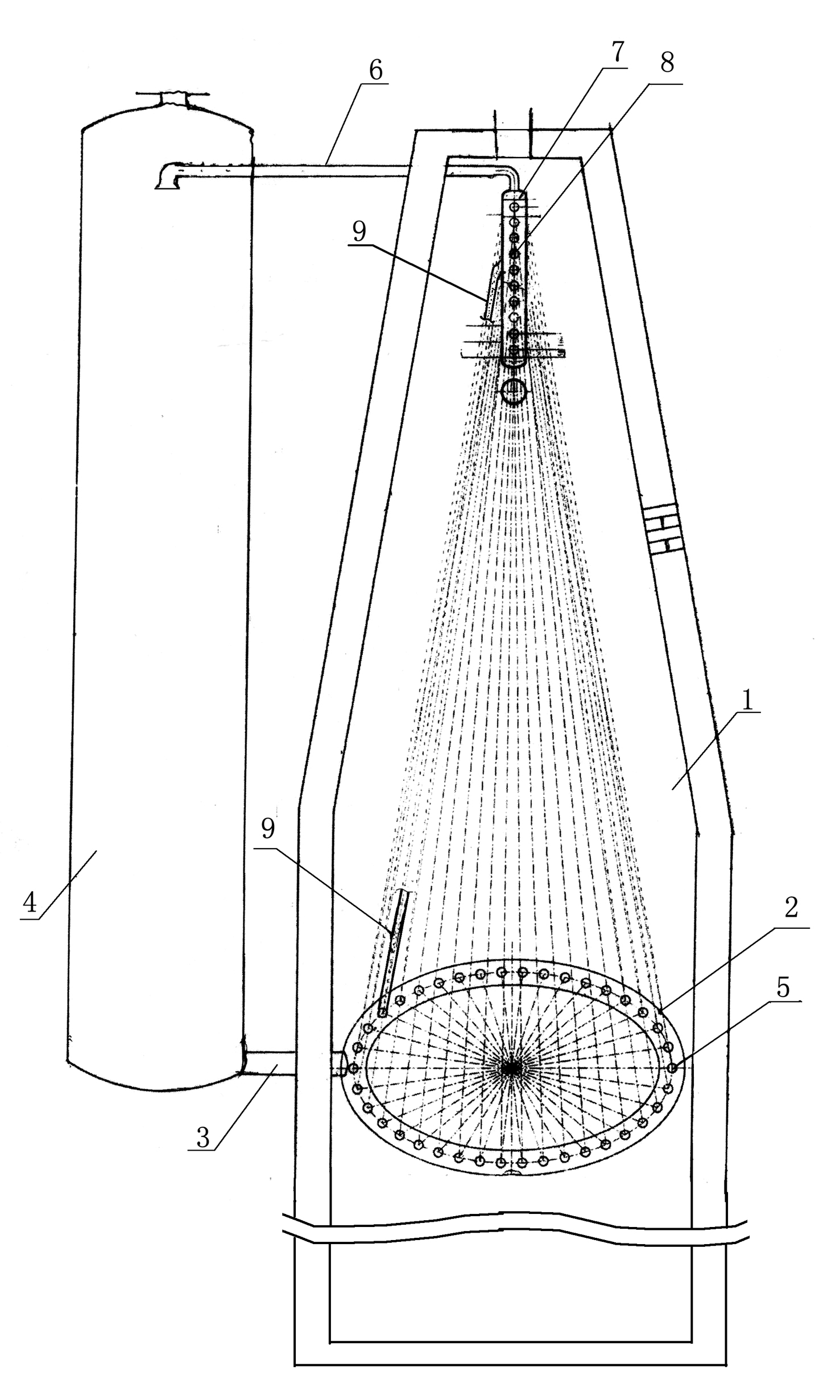 High-pressure hydrolysis self-circulating device for oil