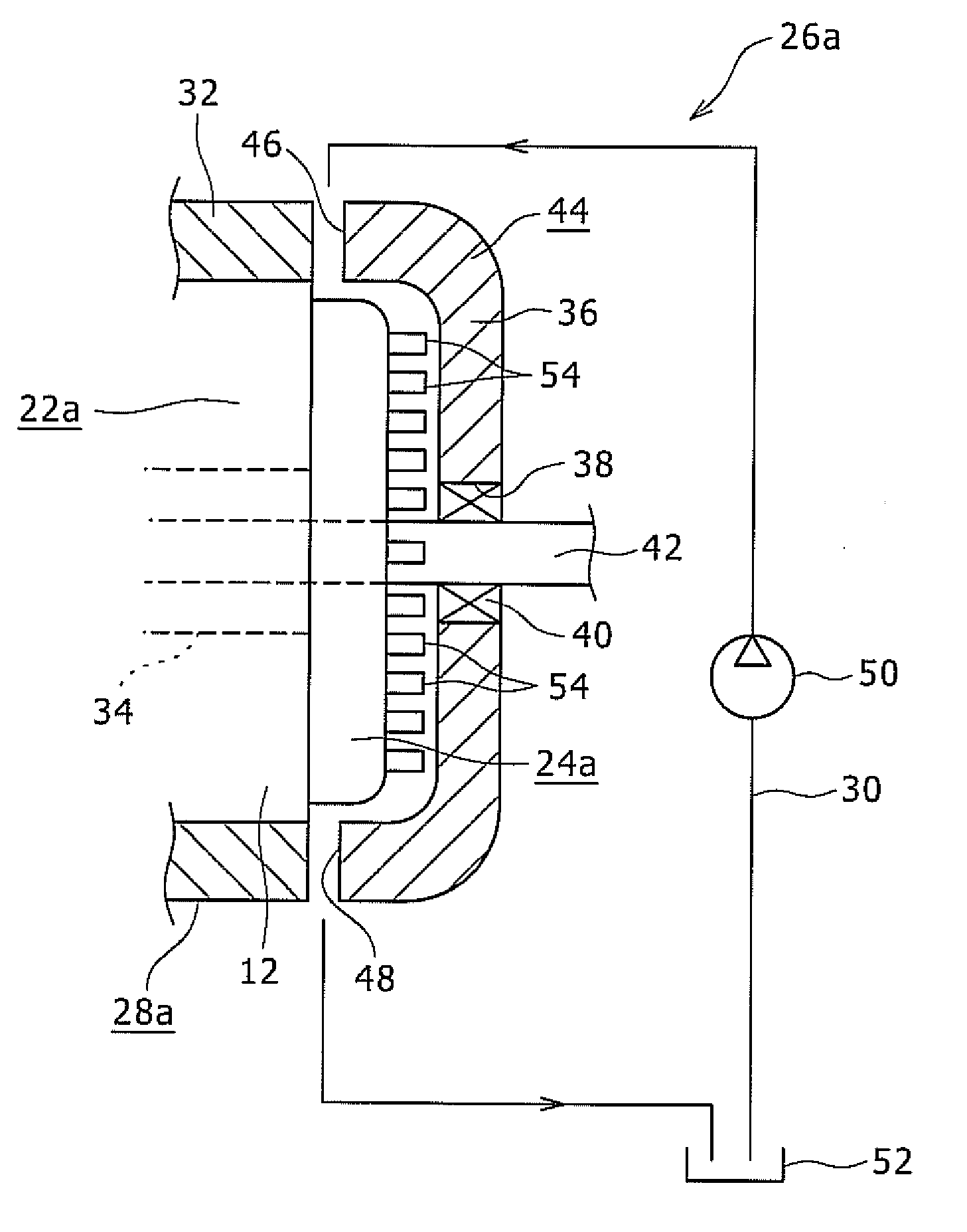 Rotating electric machine and cooling system for the rotating electric machine