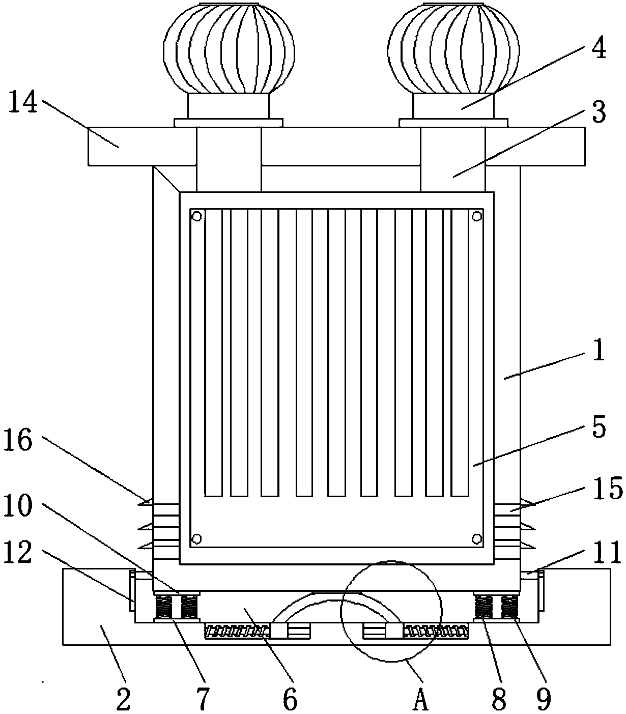 Photovoltaic microgrid switch cabinet with heat dissipation function