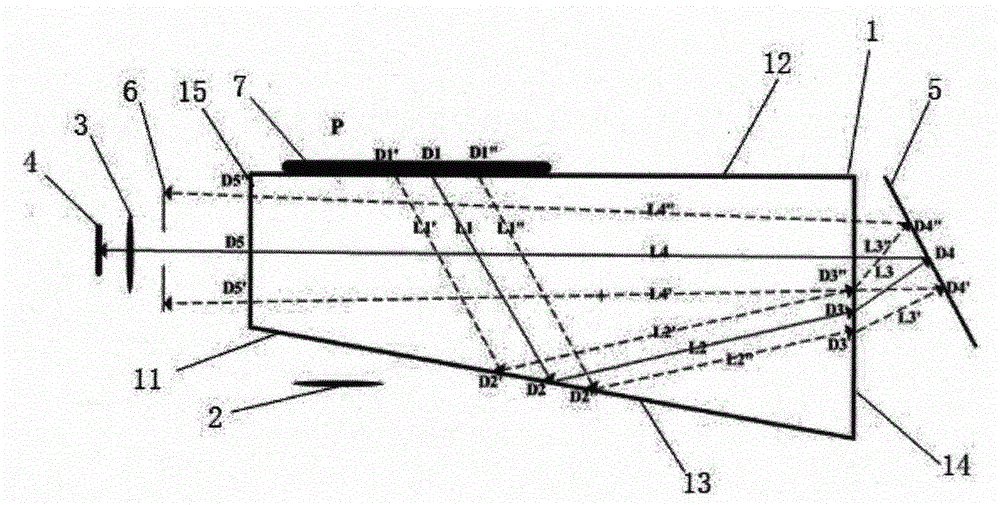 Refraction-reflection optical fingerprint sensor structure