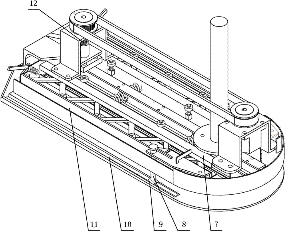 Fixture for non-woven fabric automatic sewing shoe cover machine