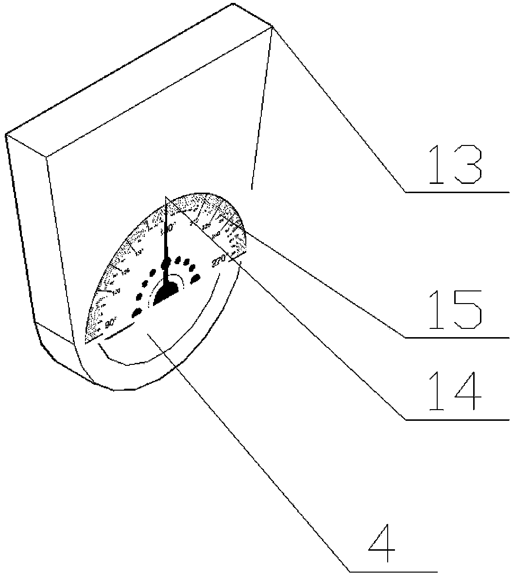 Photovoltaic plate pitching angle manual adjusting and positioning mechanism