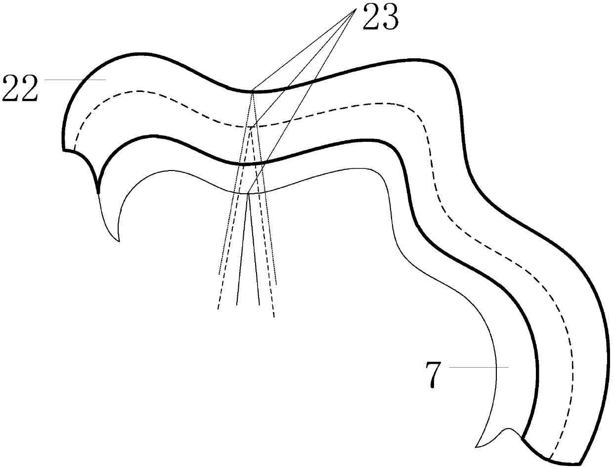 Self-adaptive focusing photoacoustic endoscope based on light-transmittable sound-transmittable water sac and implementation method thereof